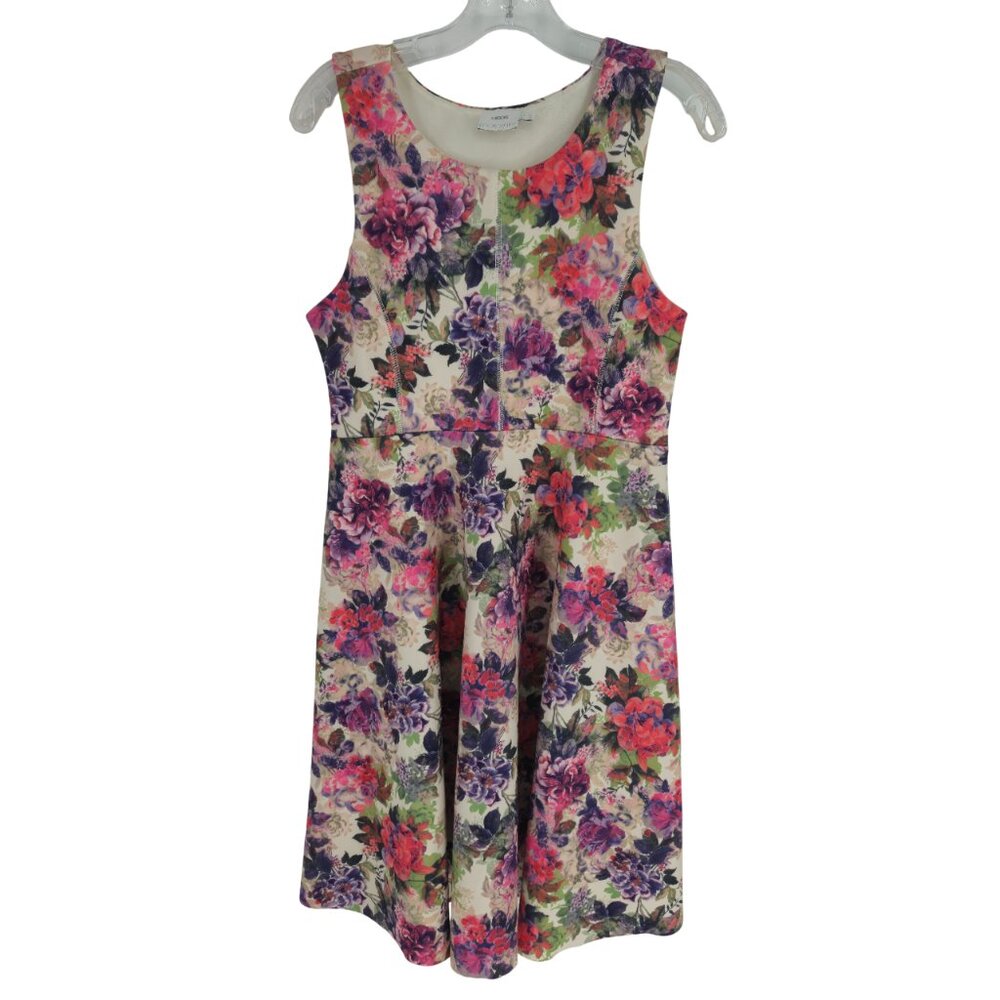 ASOS Maternity Dress Floral Print Sleeveless A-line Baby Shower Pregnant 8